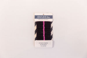 AWAREties | Pink Stripe – Breast Cancer Awareness Pack
