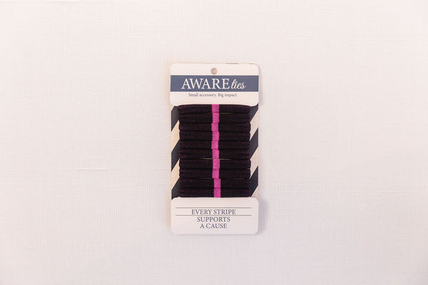 AWAREties | Pink Stripe – Breast Cancer Awareness Pack