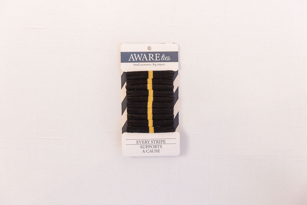 AWAREties | Yellow Stripe – Mental Health Awareness Pack
