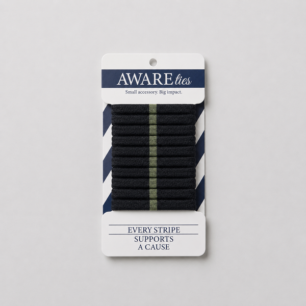 AWAREties | Green Stripe – Animal Rescue & Welfare Pack