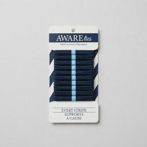 Limited Edition: AWAREties | Light Blue Stripe – Autism Awareness