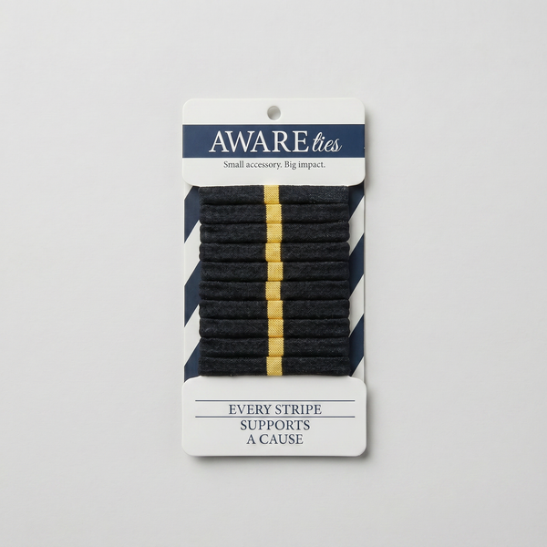AWAREties | Yellow Stripe – Mental Health Awareness Pack